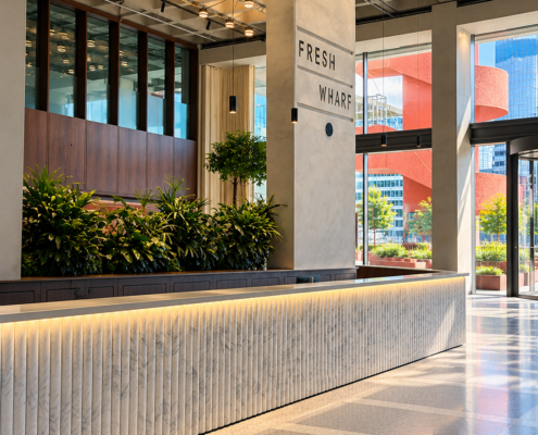 Lobby at Fresh Wharf